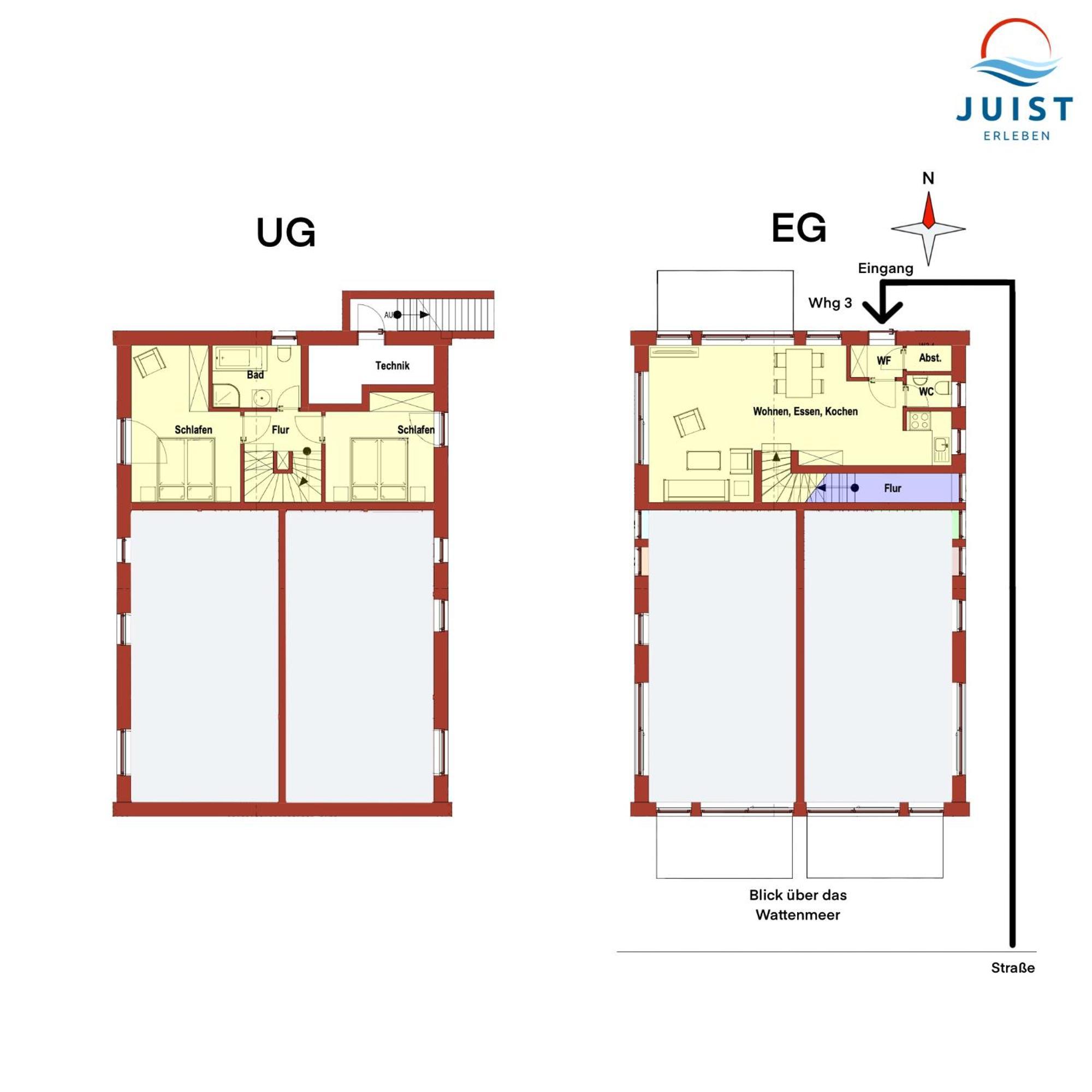 Haus Billstrasse 233 - Wohnung 3 Juist Eksteriør billede